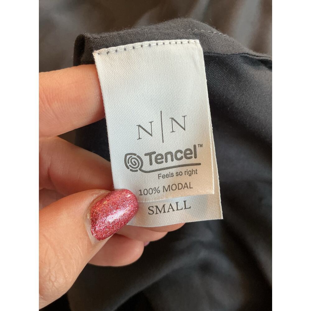 Neu Nomads Annika Dress Sz S Charcoal Grey Tencel Capsule Minimalist Sustainable - Picture 10 of 11